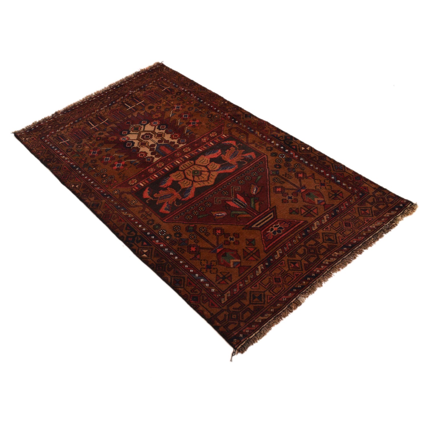 Small Prayer Carpet 2' 7" x 4' 6" ft / 80 x 137 cm - G34874