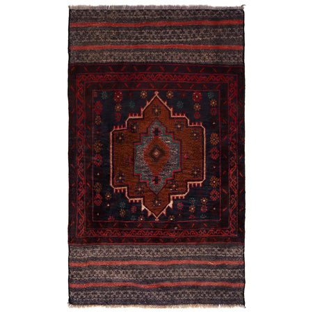 Baluch Small Size Rug 2' 9" x 4' 7" ft / 85 x 140 cm - No. G34879