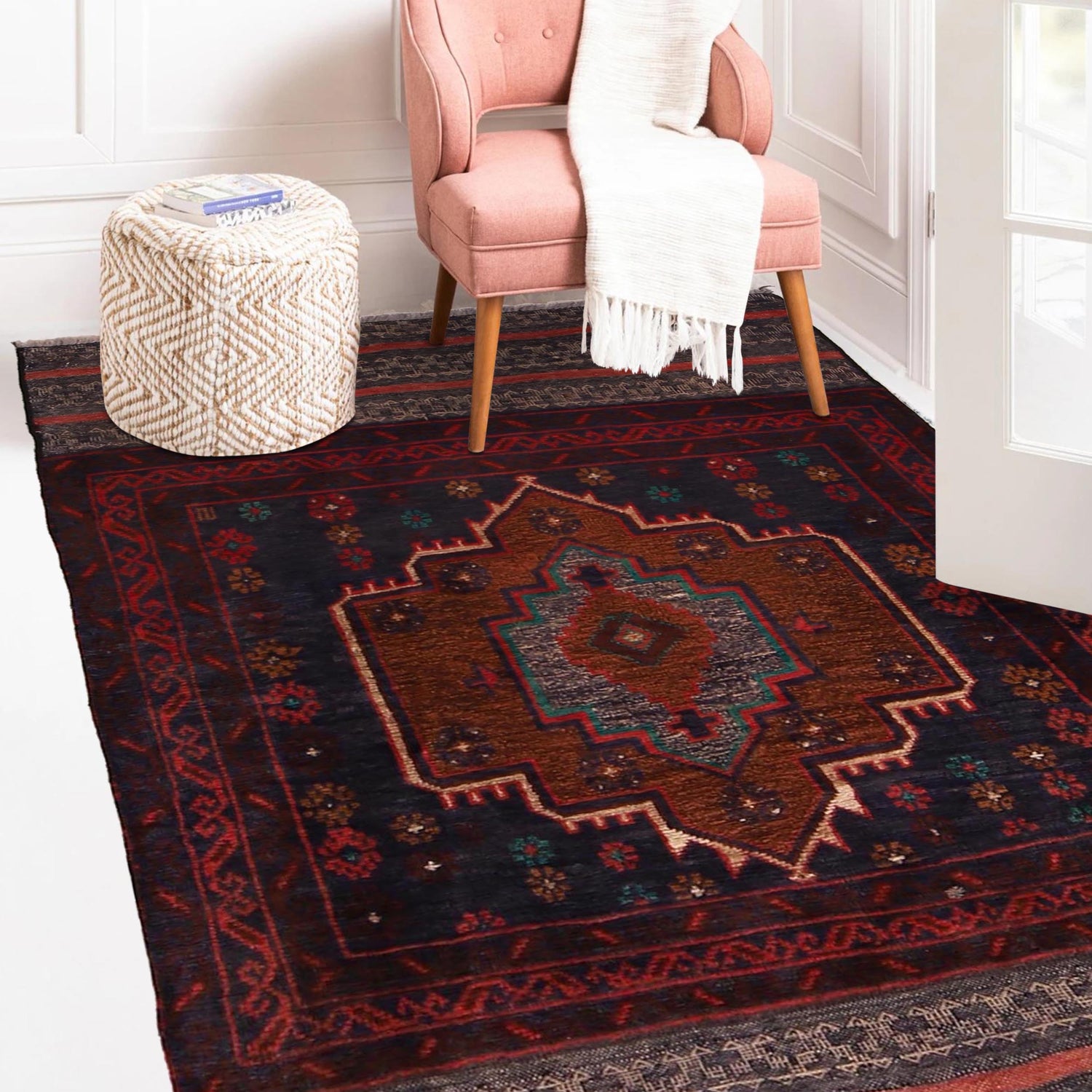 Baluch Small Size Rug 2' 9" x 4' 7" ft / 85 x 140 cm - No. G34879
