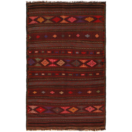 Afghan Laghari Kilim 4' 11" x 7' 10" ft / 149 x 238 cm - No. G34885
