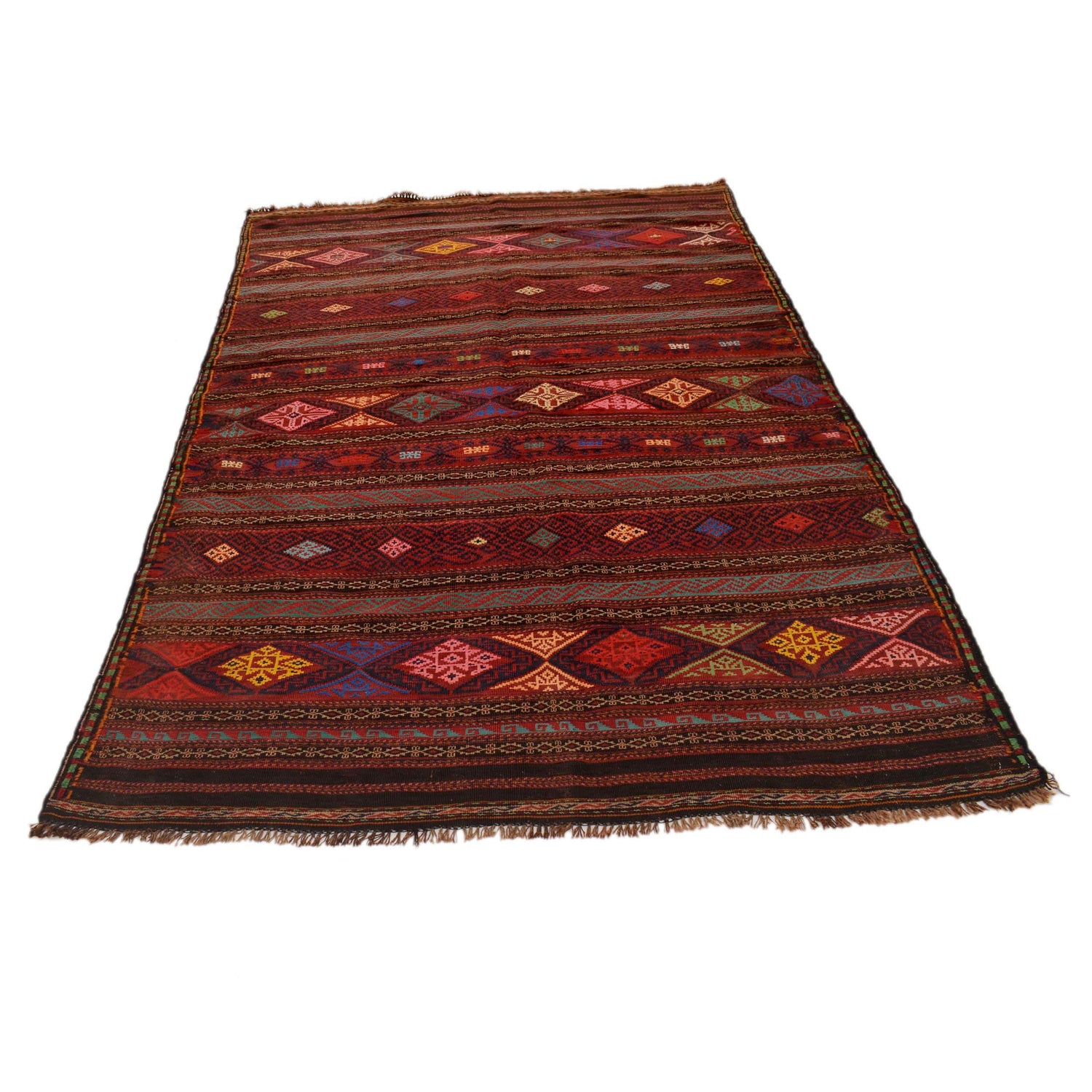 Afghan Laghari Kilim 4' 11" x 7' 10" ft / 149 x 238 cm - No. G34885
