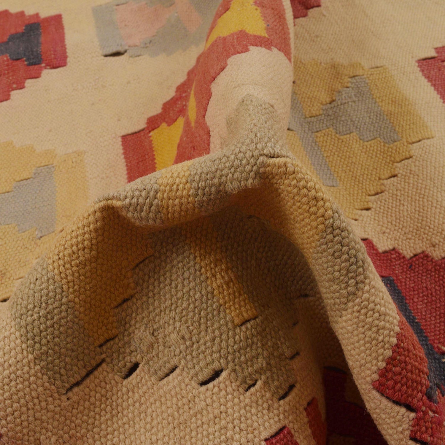 Afghan Vintage Kilim 5' 3" x 7' 7" ft / 161 x 232 cm - No. G35157