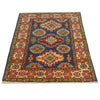 Blue Color Kazak Rug 2' 9" x 4' 8" ft / 84 x 141 cm - No. G35207