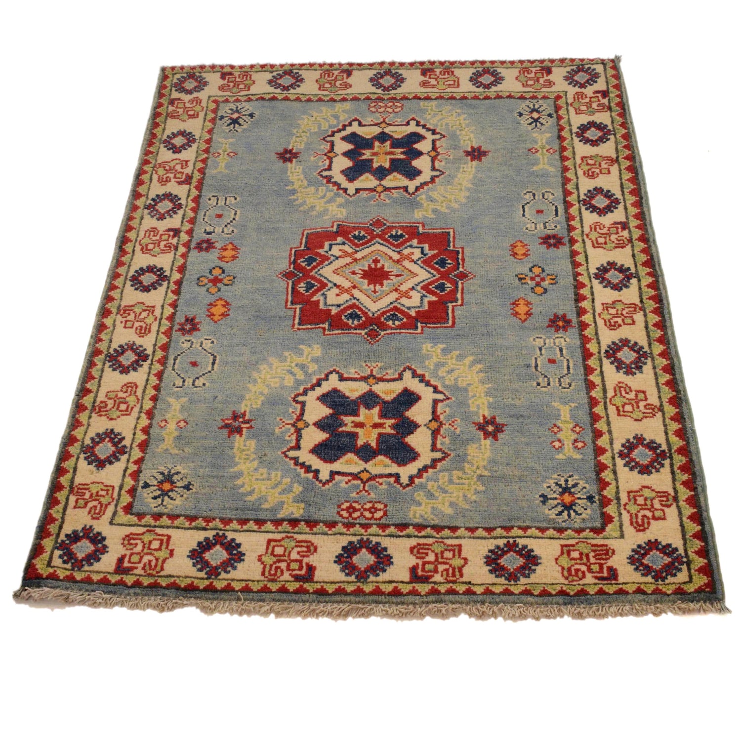 Oriental Kazak Rug 2' 9" x 3' 10" ft / 84 x 116 cm - No. G35220