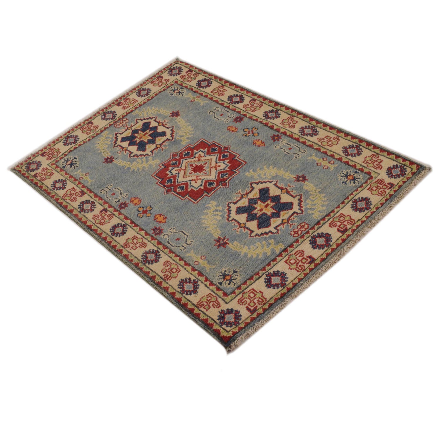 Oriental Kazak Rug 2' 9" x 3' 10" ft / 84 x 116 cm - No. G35220