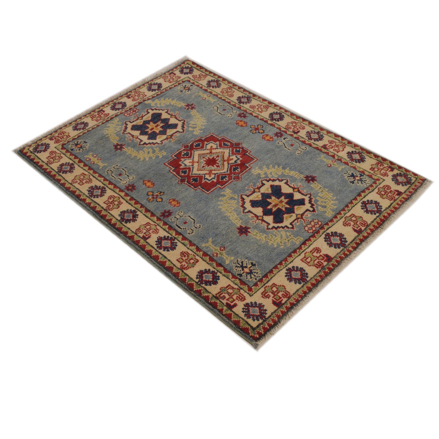 Oriental Kazak Rug 2' 9" x 3' 10" ft / 84 x 116 cm - No. G35220