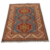 Blue Color Kazak Rug 2' 8" x 4' 0" ft / 82 x 123 cm - No. G35222