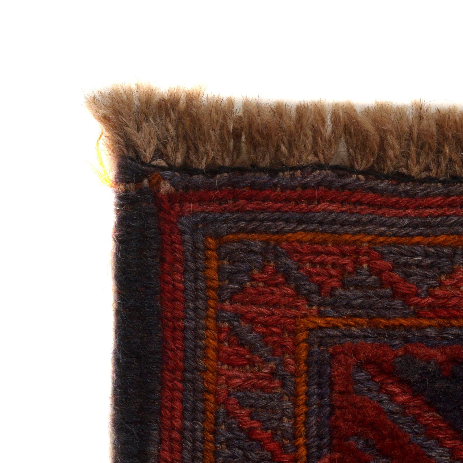 Handmade Wool Mushwani Rug t 7' 2" x 8' 10" ft / 218 x 269 cm - No. G35403