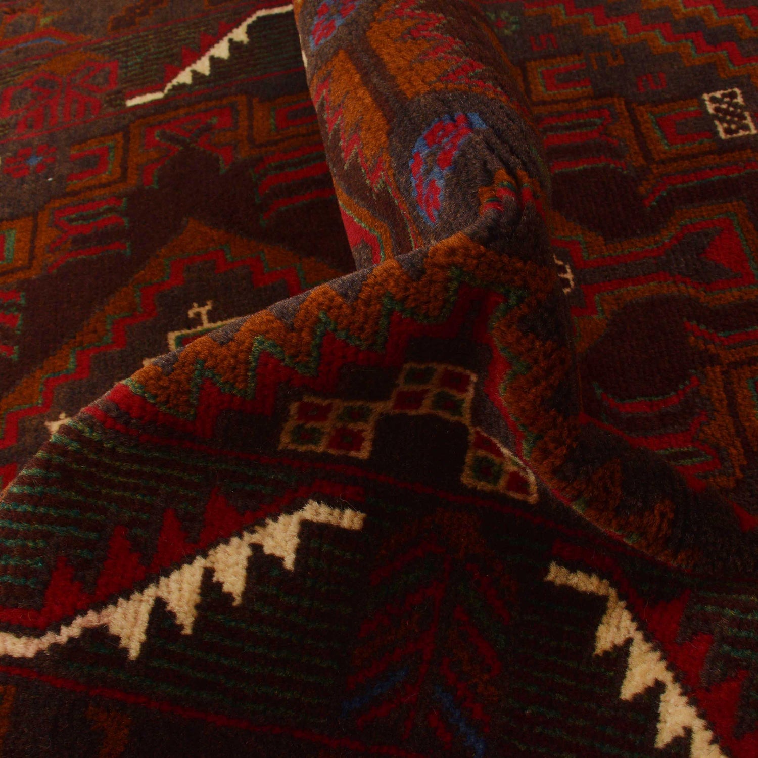 Traditional Baloch Rug 3' 10" x 6' 5" ft / 116 x 196 cm - No. G35407