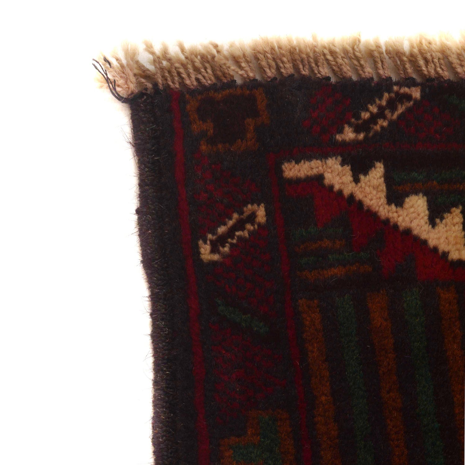 Handmade Baluchi Rug 3' 8" x 6' 3" ft / 112 x 190 cm - No. G35408