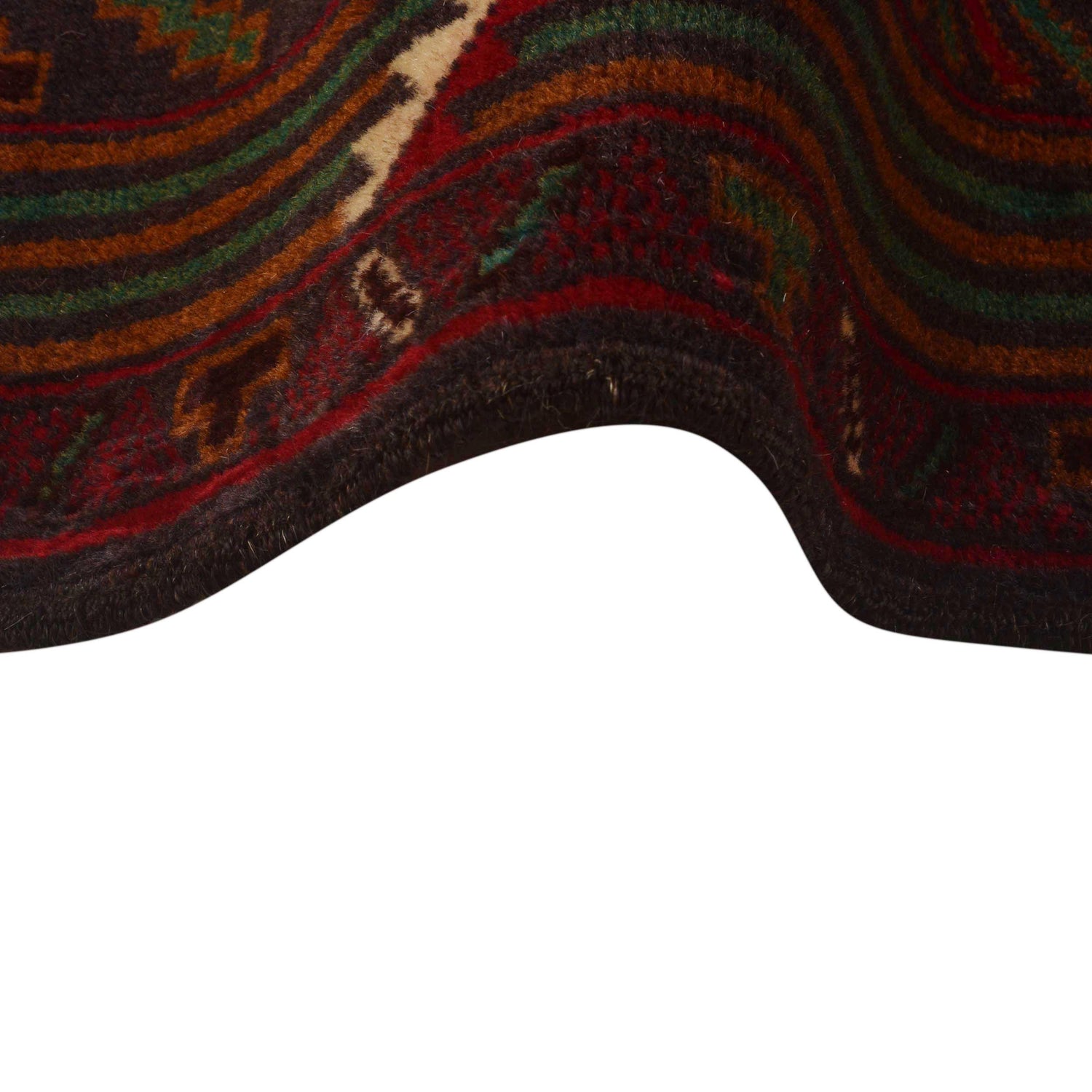 Handmade Baluchi Rug 3' 8" x 6' 3" ft / 112 x 190 cm - No. G35408