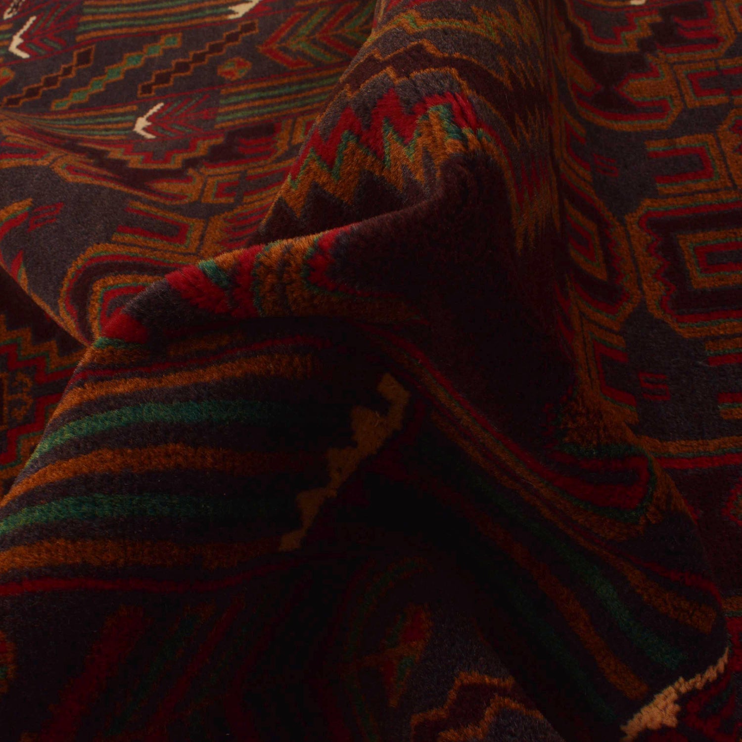 Handmade Baluchi Rug 3' 8" x 6' 3" ft / 112 x 190 cm - No. G35408