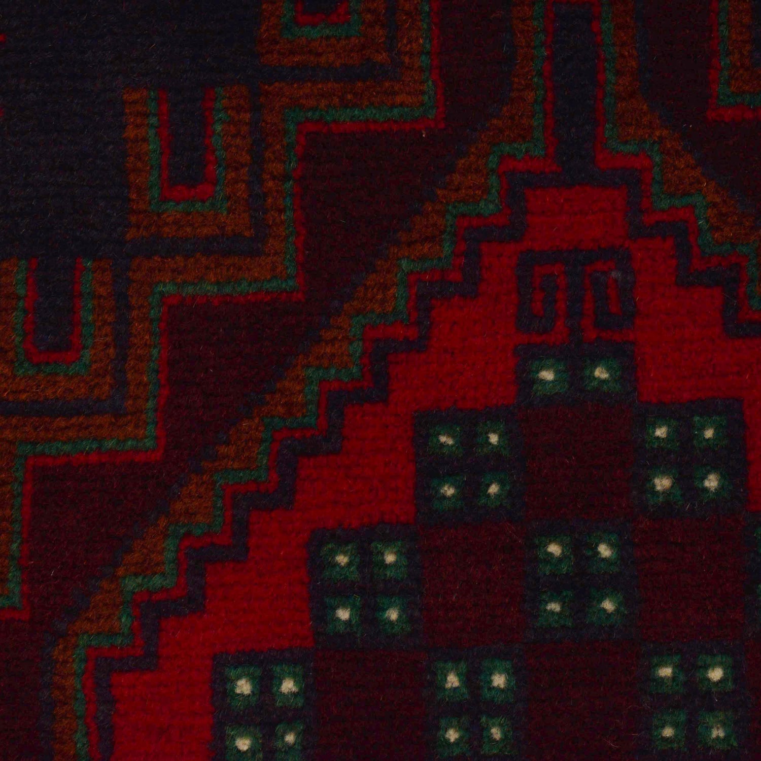 Tribal Baloch Rug 3' 7" x 6' 4" ft / 108 x 193 cm - No. G35409