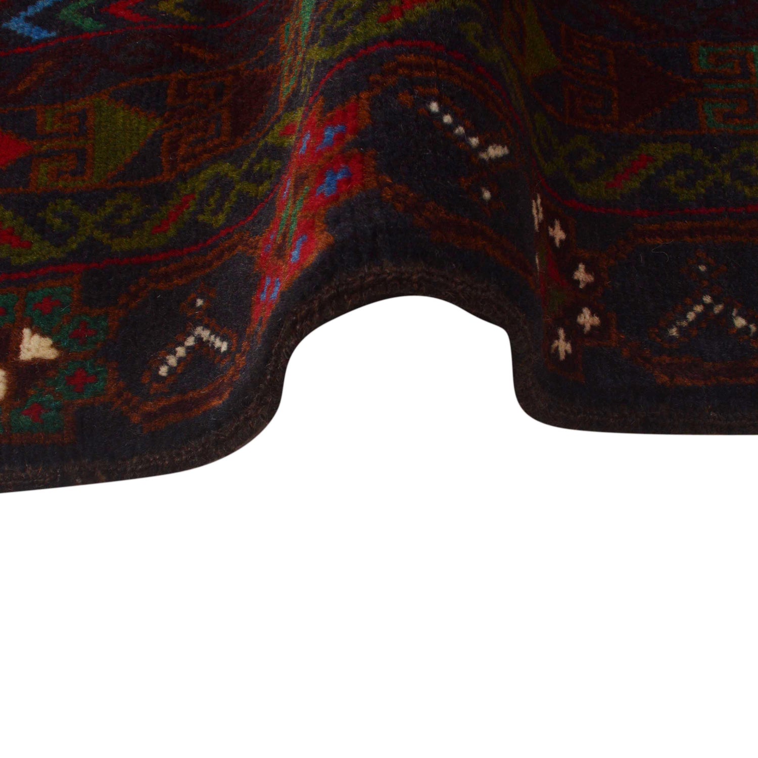 Tribal Baloch Rug 3' 7" x 6' 4" ft / 108 x 193 cm - No. G35409