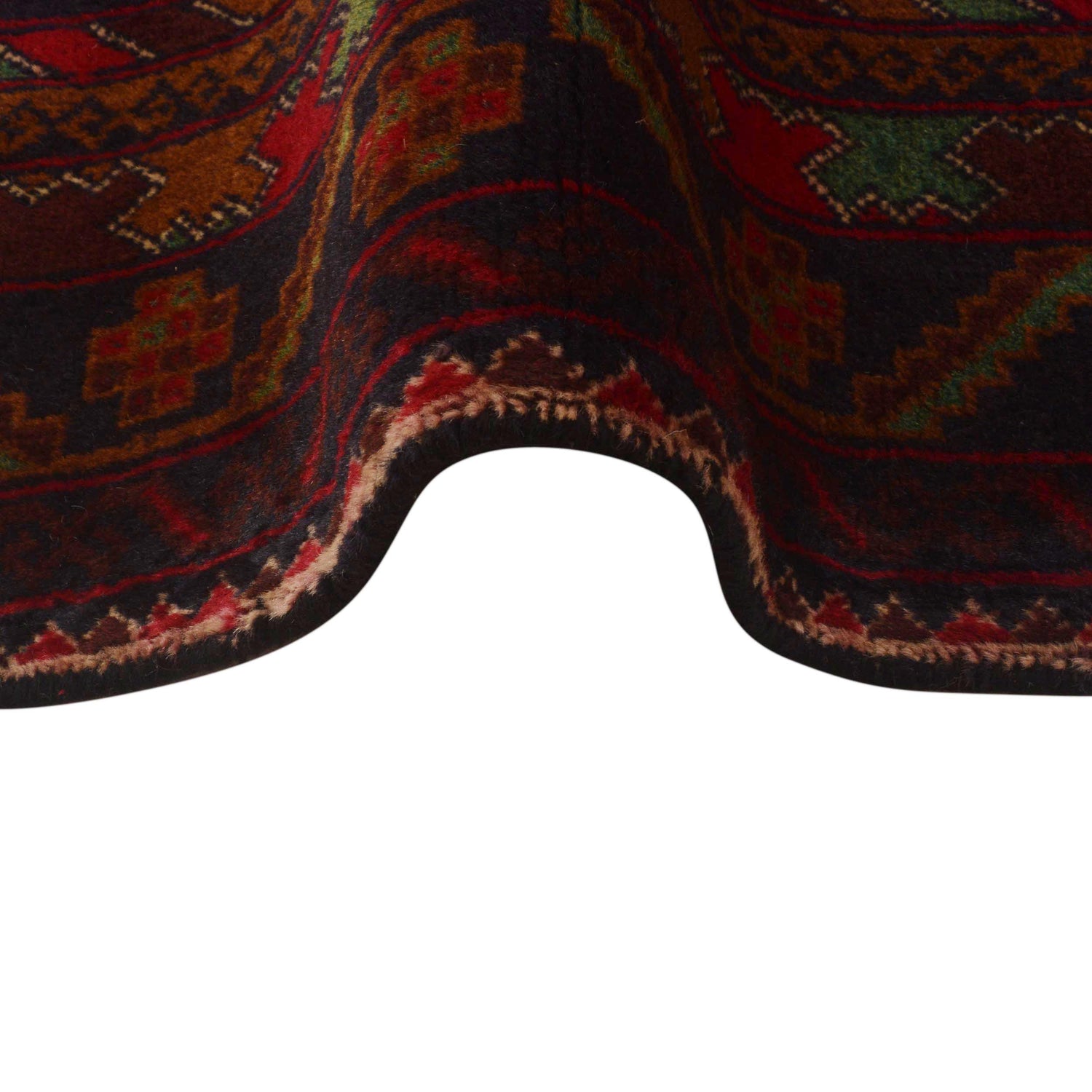 Multi Color Baluchi Rug 4' 0" x 6' 8" ft / 122 x 204 cm - No. G35410