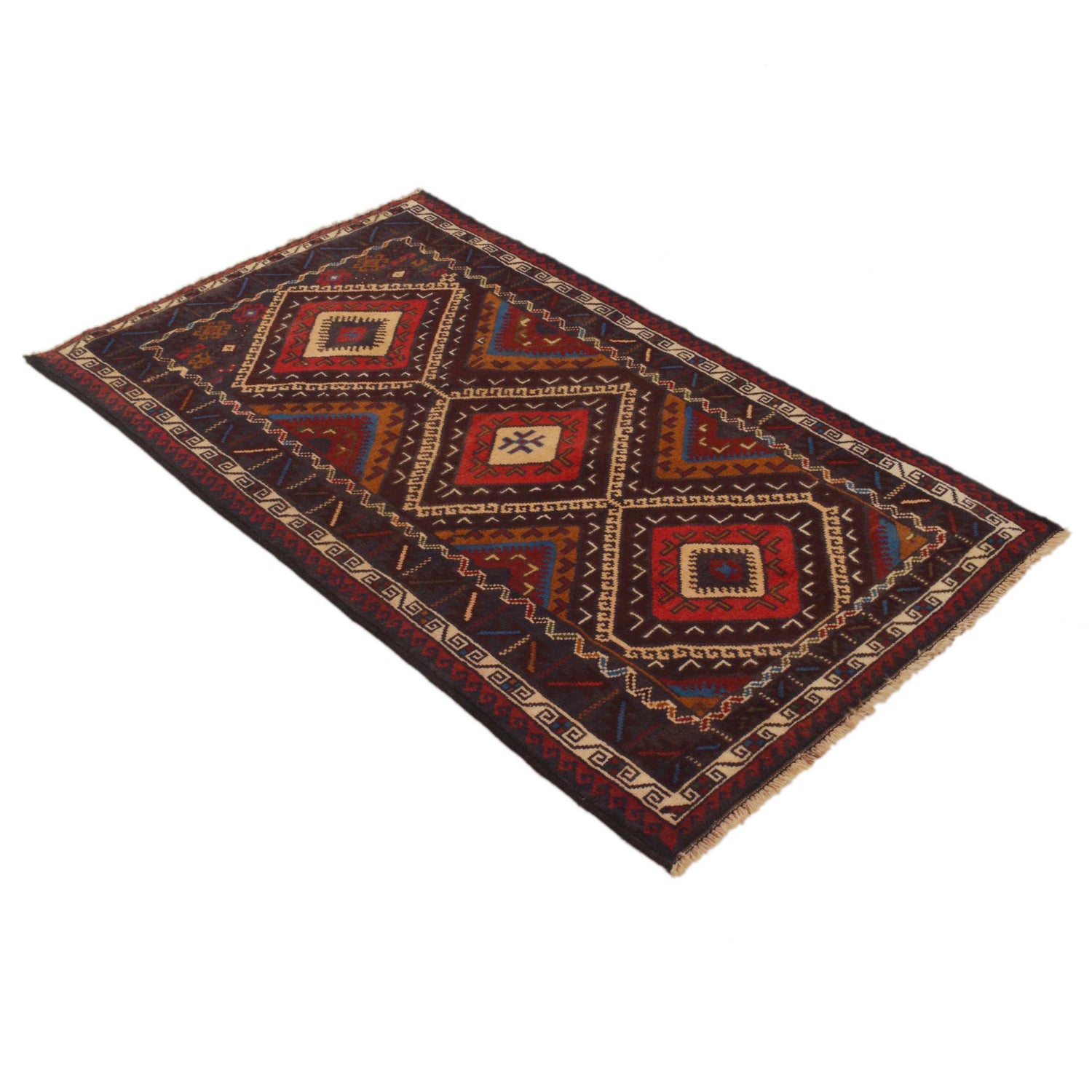 Hand Knotted Baluchi Rug  2' 9" x 4' 9" ft / 85 x 146 cm - No. G35414