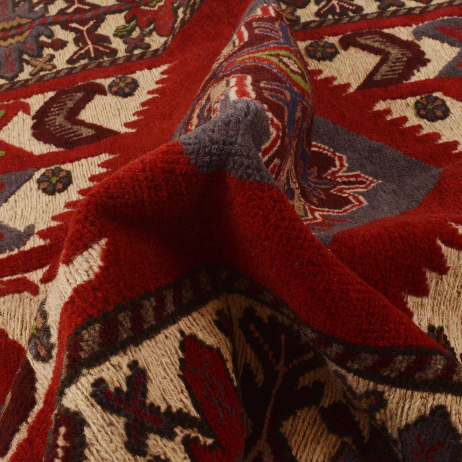 Handmade Barjista Kilim Rug 4' 0" x 6' 0" ft / 122 x 182 cm - No. G35425