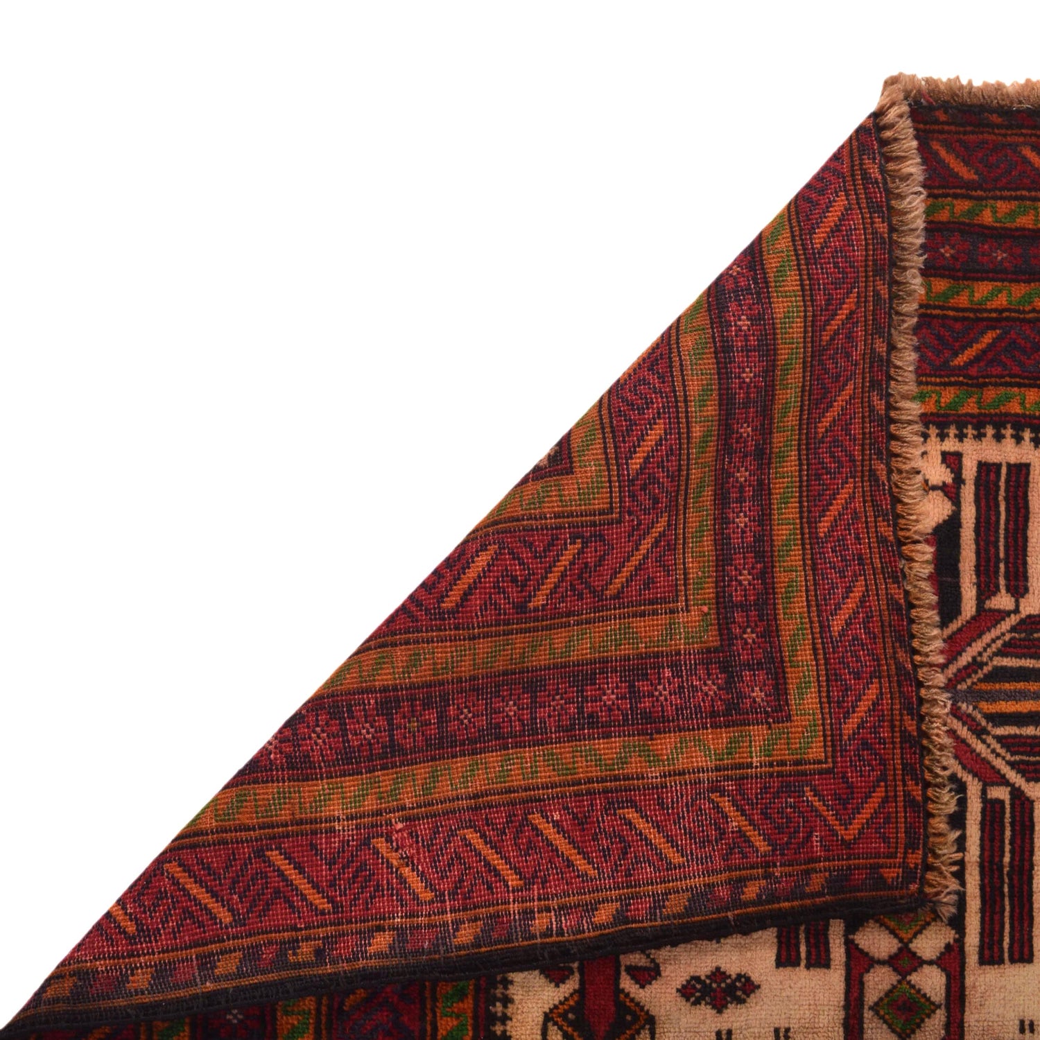 Beige Color Prayer Rug 2' 11" x 4' 10" ft / 89 x 148 cm -No. G35429