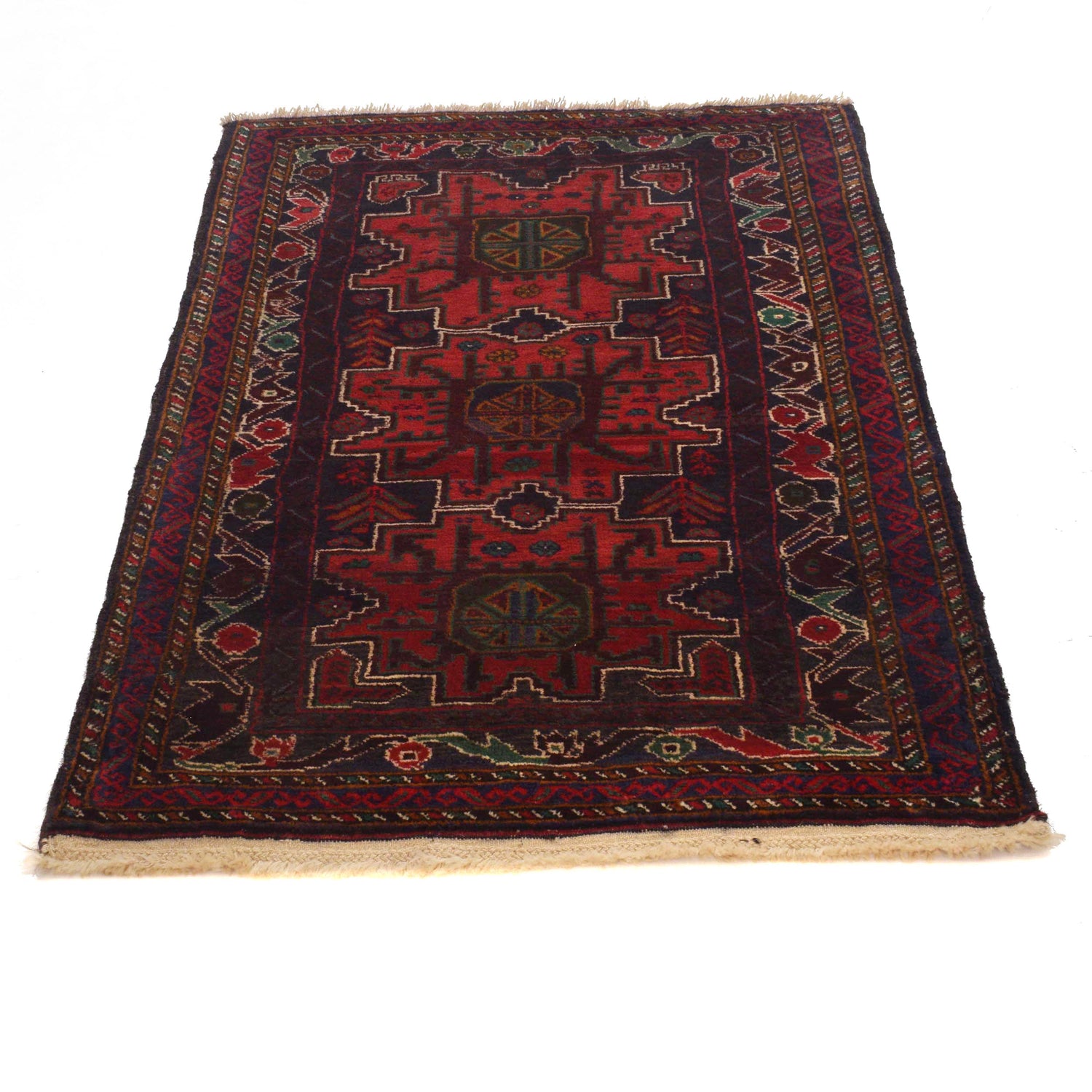 Traditional Baloch Rug 2' 10" x 4' 4" ft / 87 x 133 cm - No. G35431