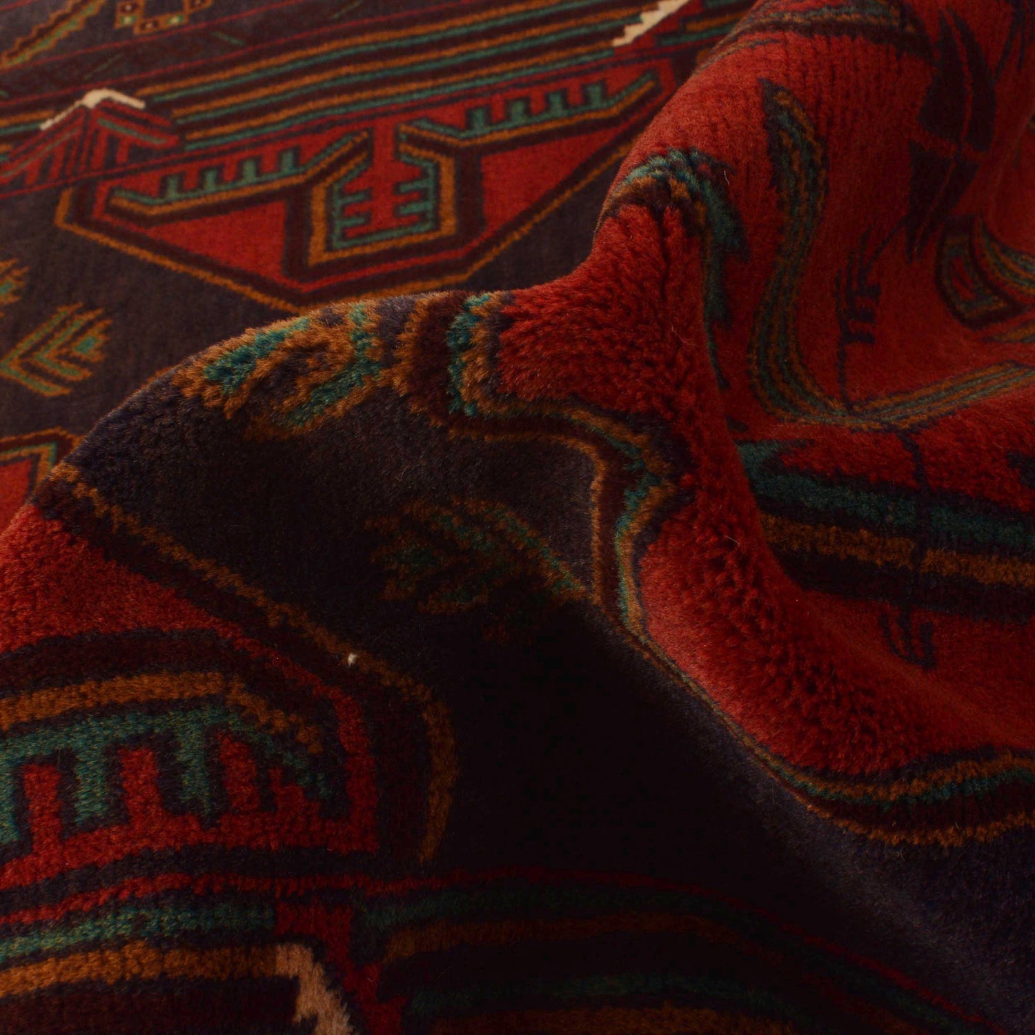 Tribal Baloch Rug 3' 7" x 6' 9" ft / 109 x 205 cm - No. G35435