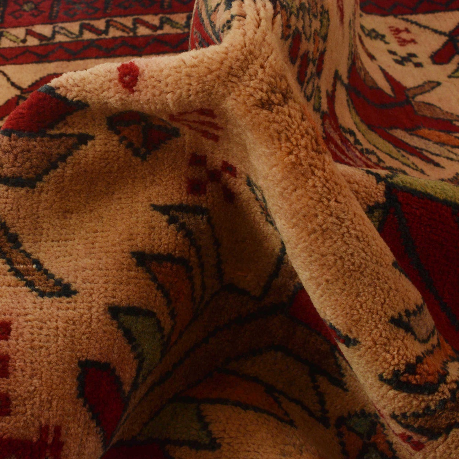 Beige Color Baluchi Rug 3' 1" x 5' 7" ft / 95 x 169 cm - No. G35436