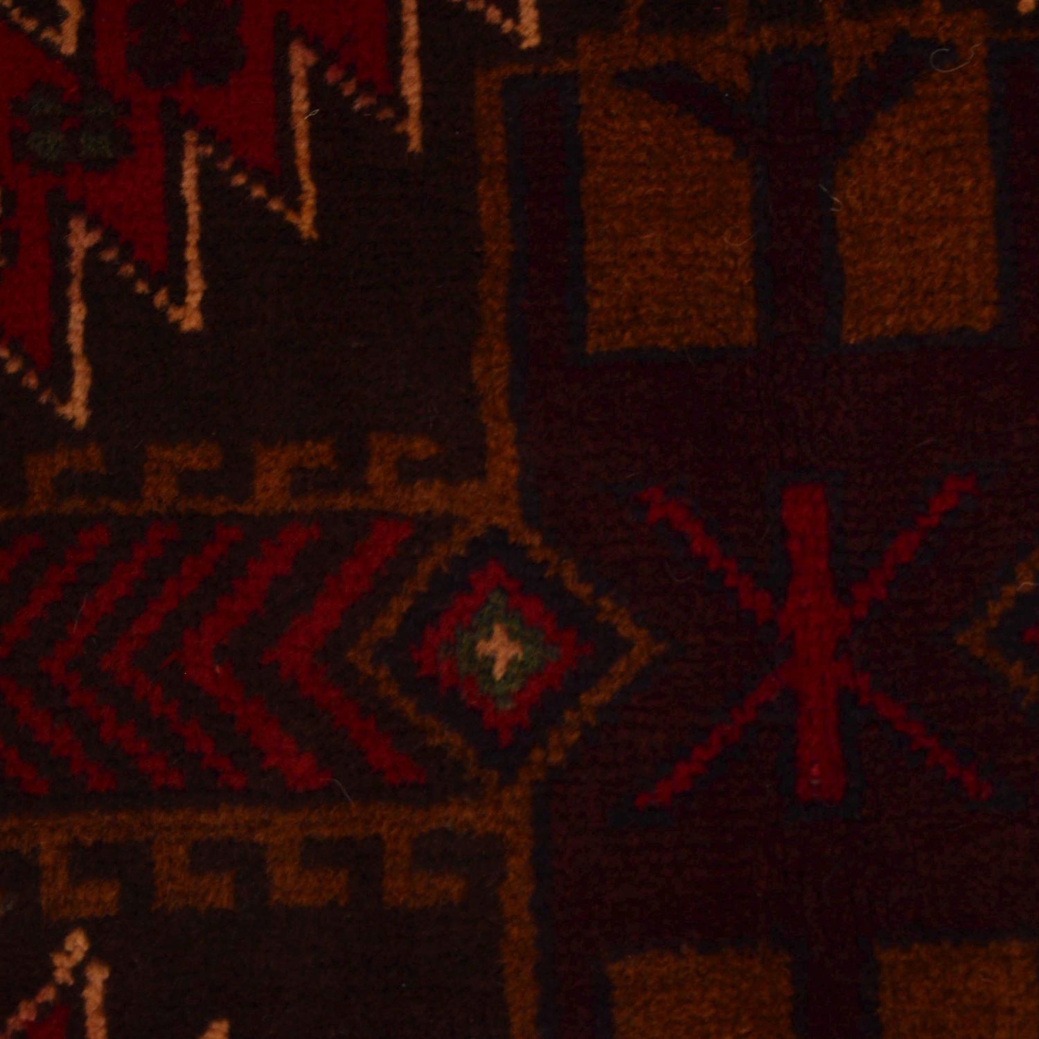 Handmade Baluchi Rug 4' 2" x 5' 10" ft / 128 x 178 cm - No. G35505