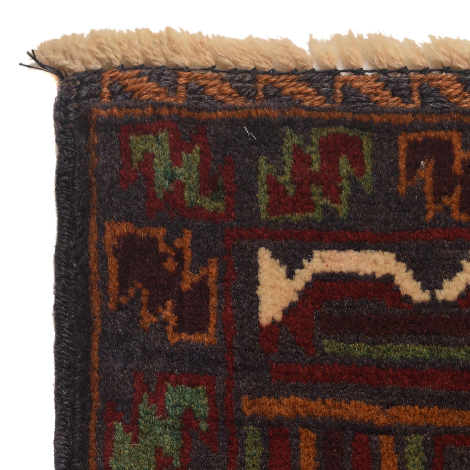 Traditional Baloch Rug 3' 8" x 6' 3" ft / 113 x 191 cm - No. G35506