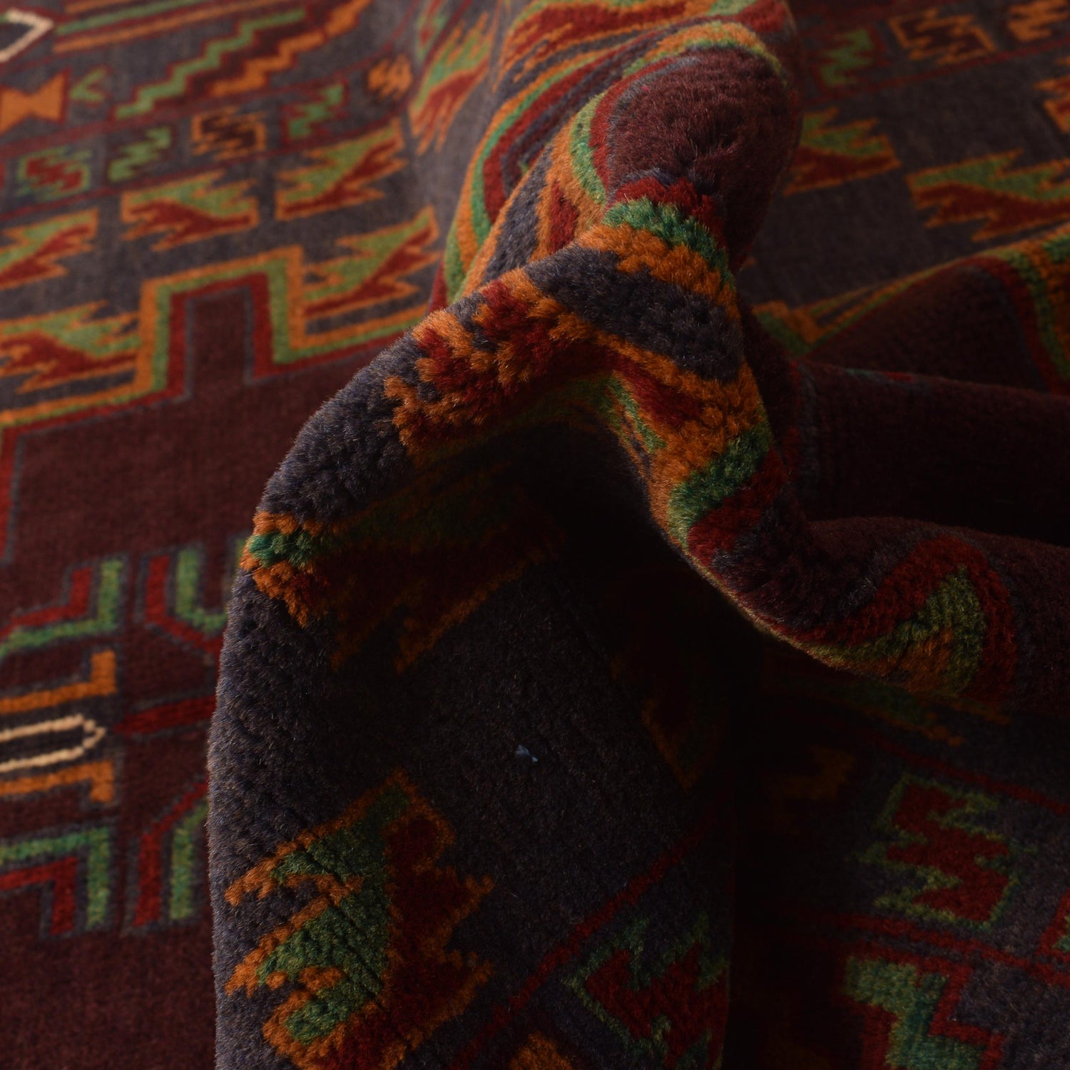 Traditional Baloch Rug 3' 8" x 6' 3" ft / 113 x 191 cm - No. G35506