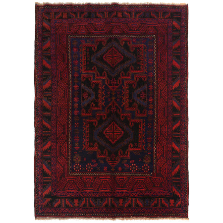 Baluch Short Rug  4' 4" x 6' 0" ft / 131 x 183 cm - No. G35507