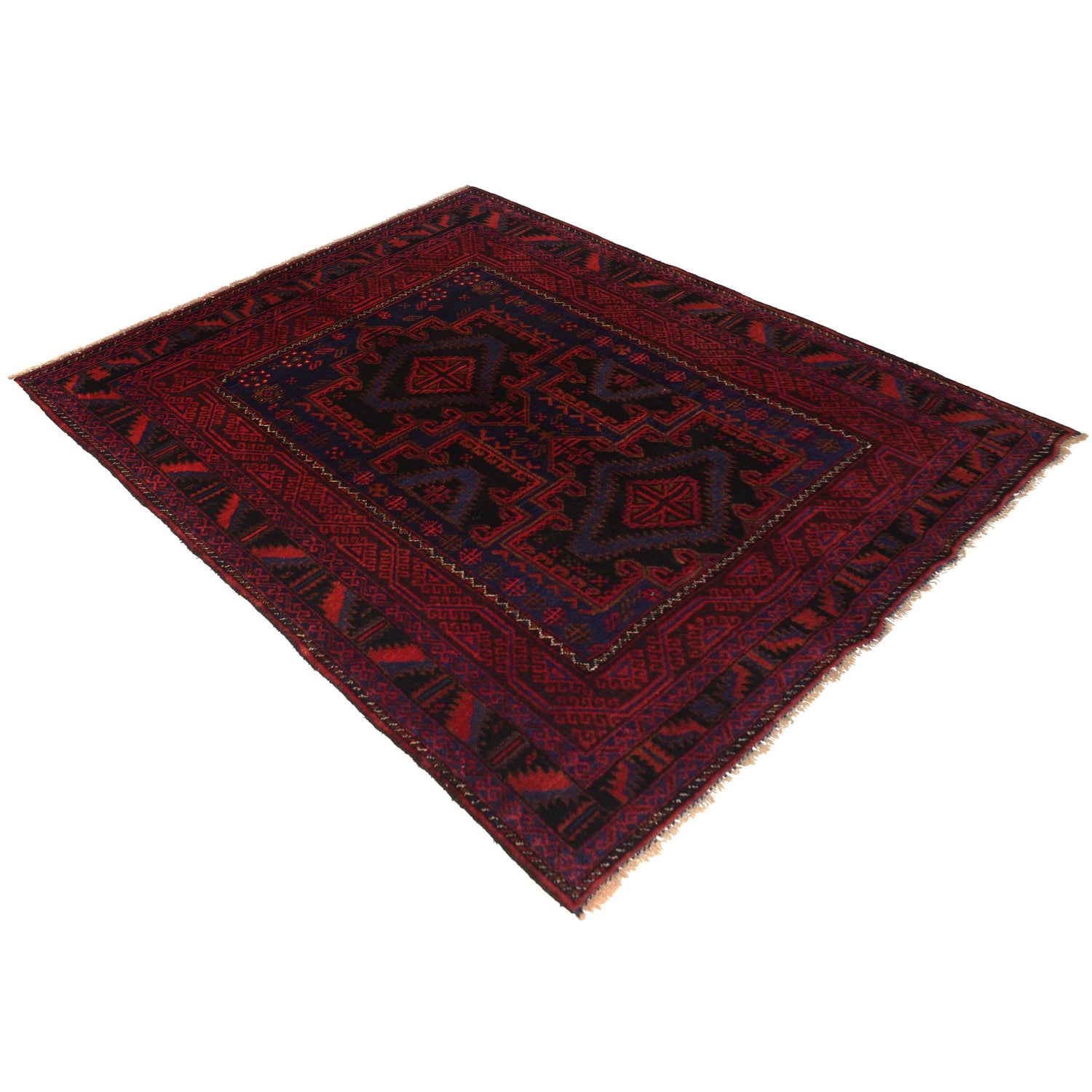 Baluch Short Rug  4' 4" x 6' 0" ft / 131 x 183 cm - No. G35507