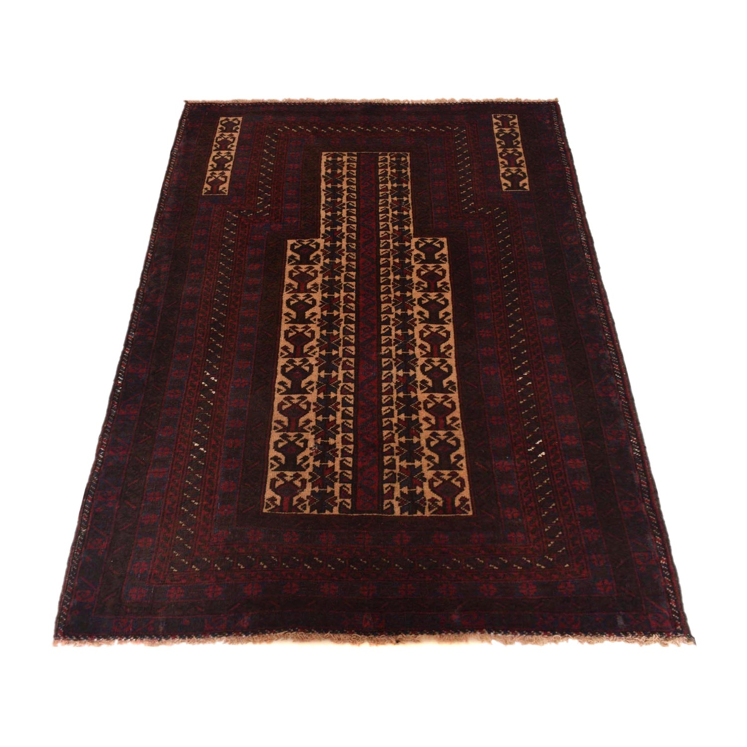 Muslim Prayer Rug 3' 0" x 4' 8" ft / 91 x 141 cm -No. G35508