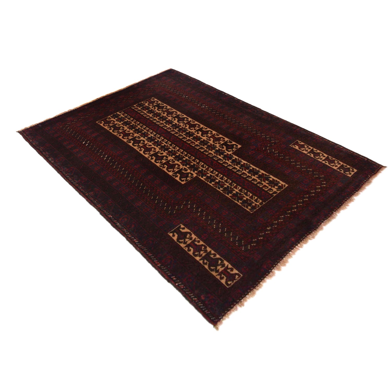 Muslim Prayer Rug 3' 0" x 4' 8" ft / 91 x 141 cm -No. G35508