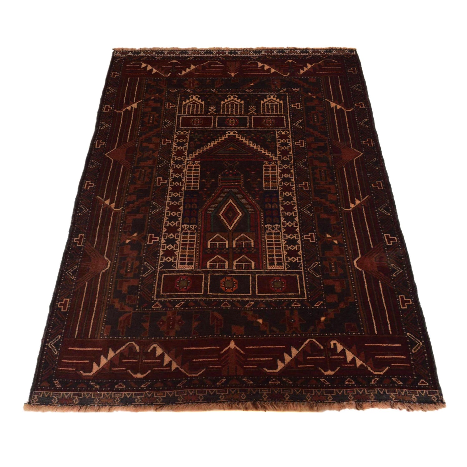 Fine Quality Prayer Rug 2' 7" x 4' 5" ft / 80 x 134 cm -No. G35622