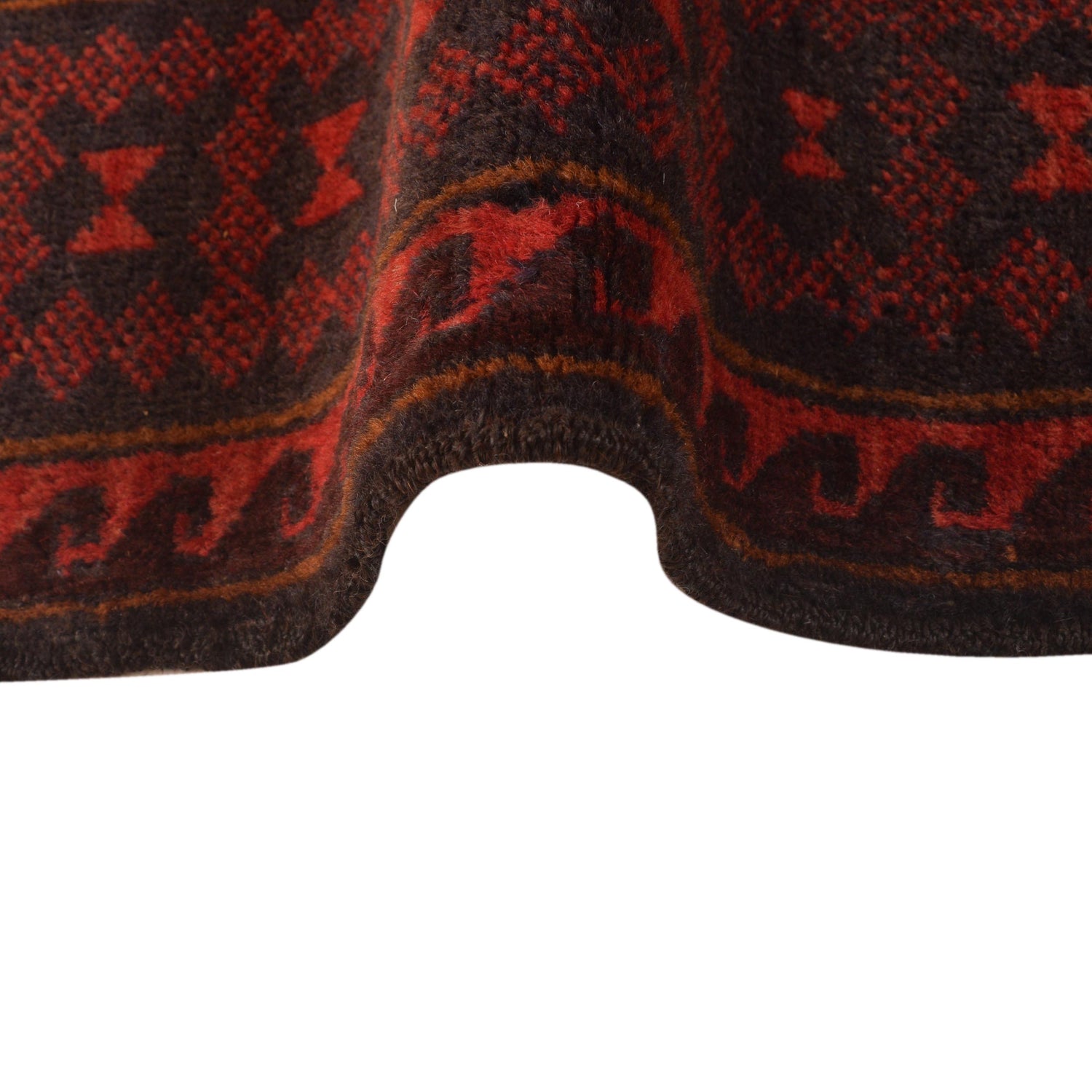 Red Color Baluchi Rug 3' 10" x 6' 4" ft / 116 x 192 cm - No. G35628