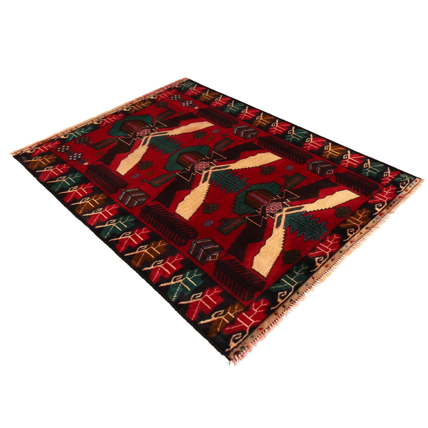 Baluch Small Size Rug 2' 11" x 4' 2" ft / 90 x 126 cm - No. G35811