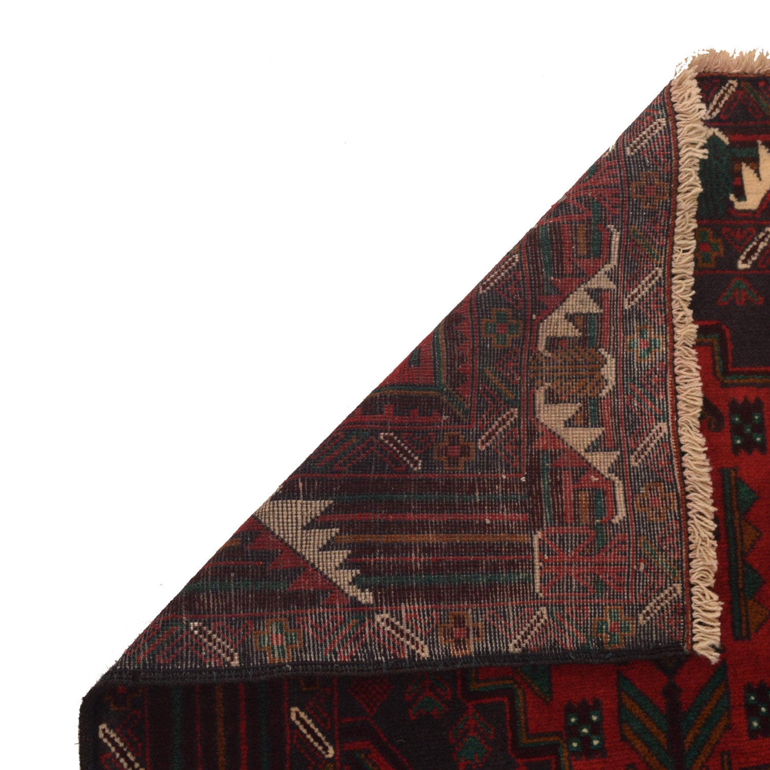 Red Color Baloch Runner 3' 1" x 6' 0" ft / 93 x 183 cm - No. G35812