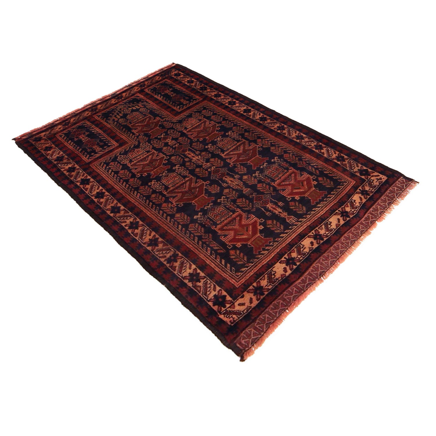 Muslim Prayer Rug 2' 9" x 4' 7" ft / 85 x 139 cm -No. G35862