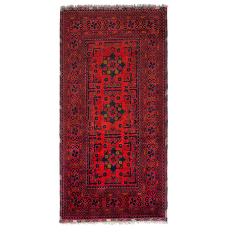 Hand knotted Khal Mohammadi Runner Carpet 2' 11" x 6' 3" ft / 90 x 190 cm - No. G36537