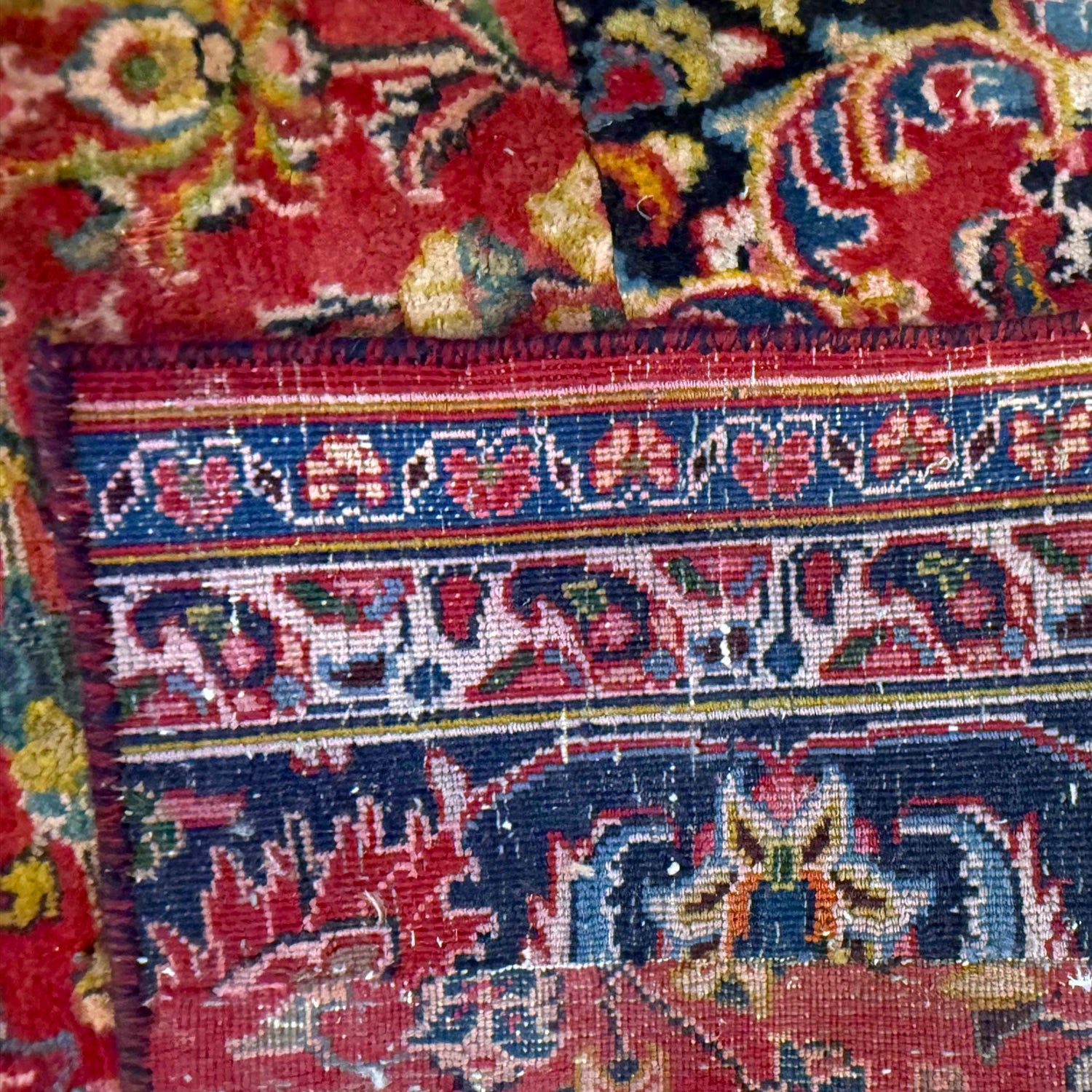 Handmade Vintage Patchwork Area Rug 5' 0" x 7' 10" ft / 138 x 253 cm - No. G36688