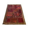Traditional Wool Patchwork Area Rug 4' 1" x 5' 11" ft / 125 x 180 cm - No. G36689