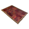 Traditional Wool Patchwork Area Rug 4' 1" x 5' 11" ft / 125 x 180 cm - No. G36689