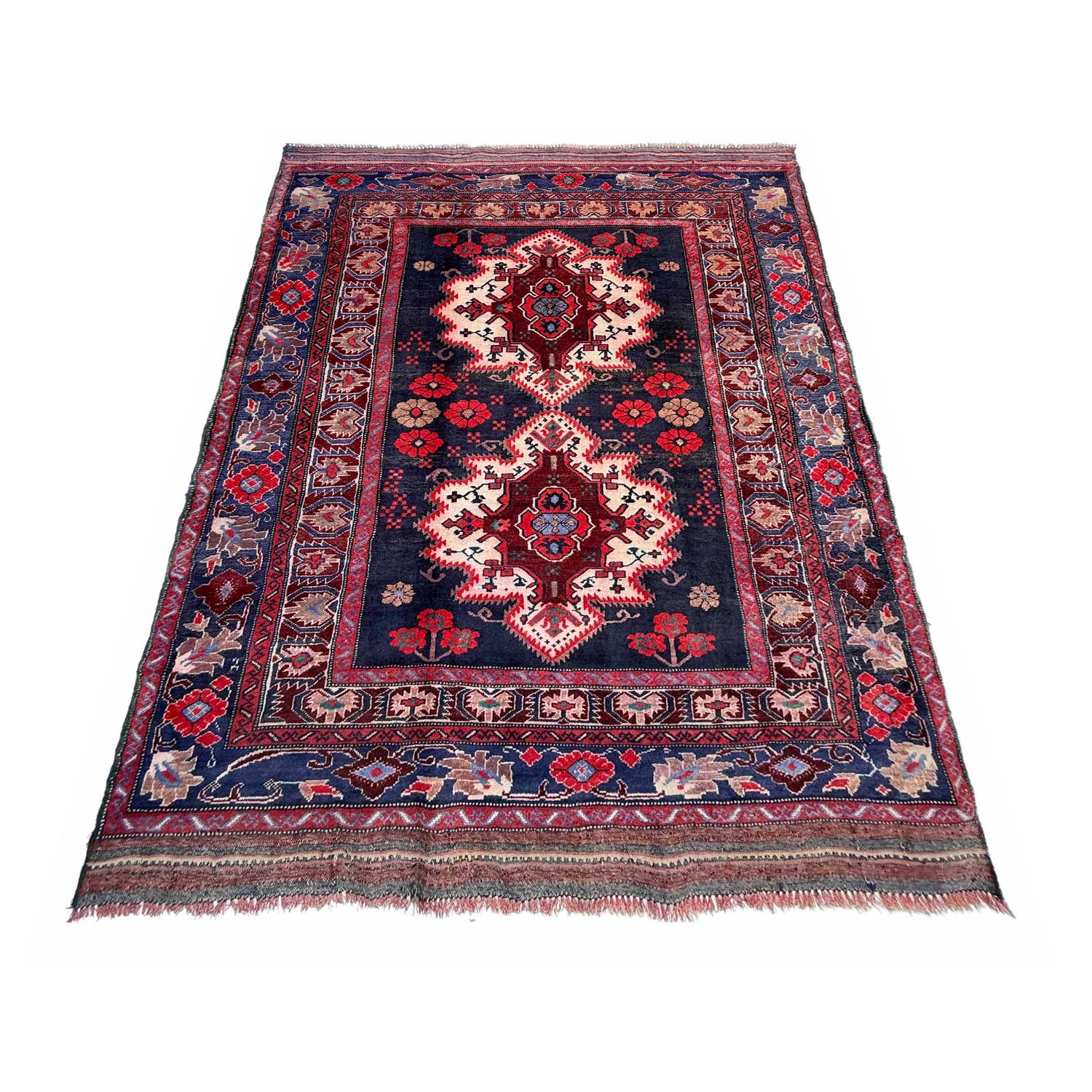 Multi Color Baluchi Rug 4' 2" x 6' 0" ft / 127 x 183 cm - No. G36708