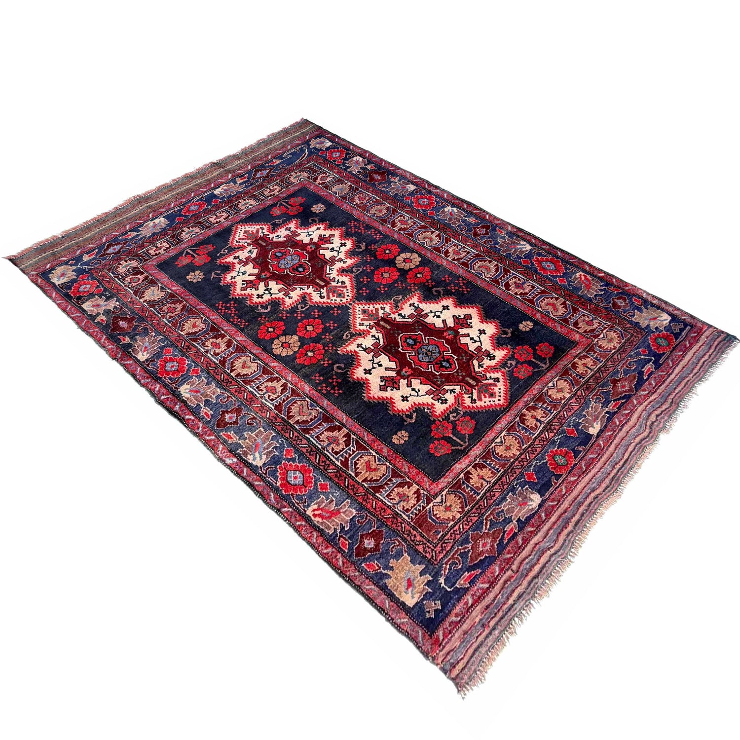 Multi Color Baluchi Rug 4' 2" x 6' 0" ft / 127 x 183 cm - No. G36708