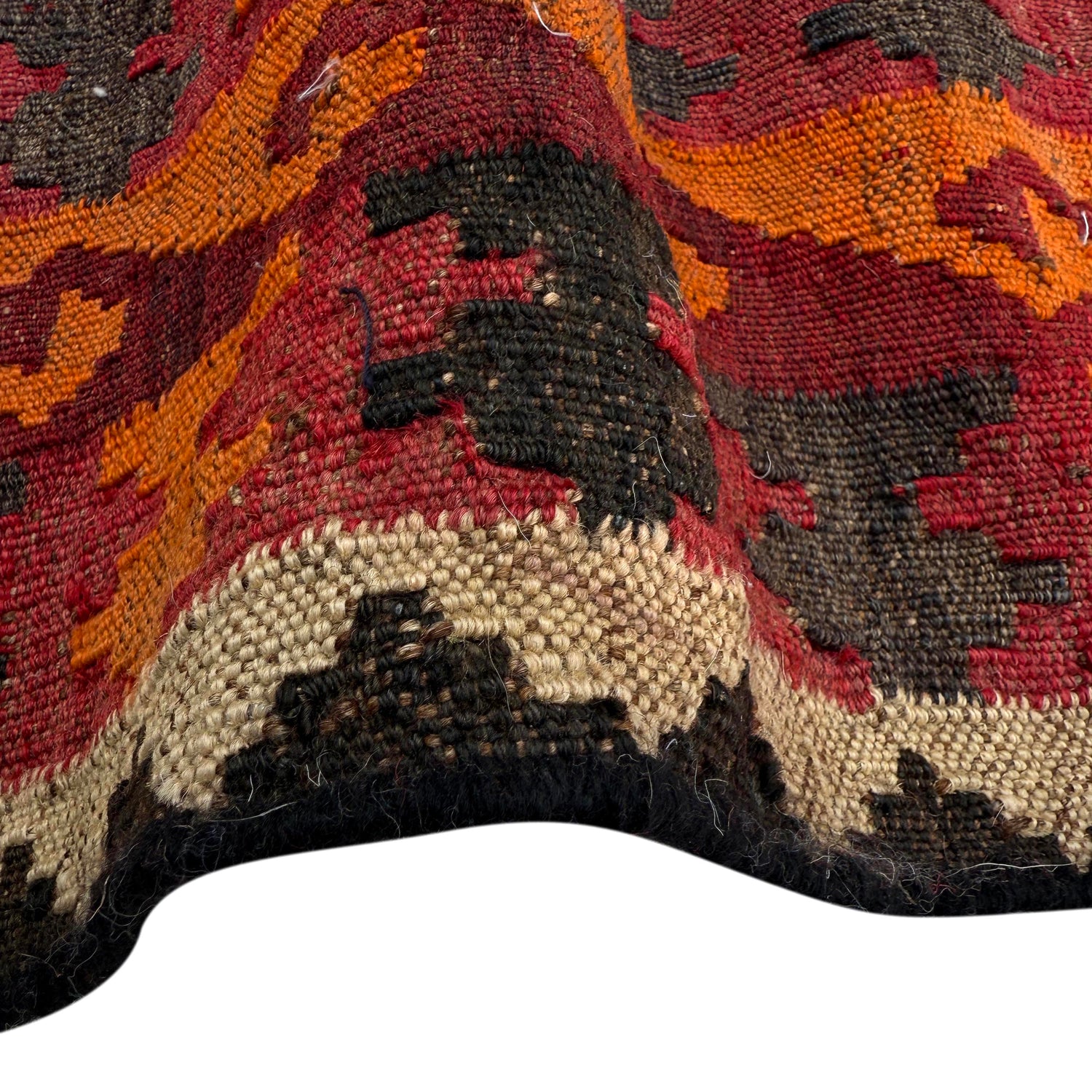 Afghan Vintage Kilim 6' 2" x 9' 5" ft / 187 x 287 cm - No. G36711