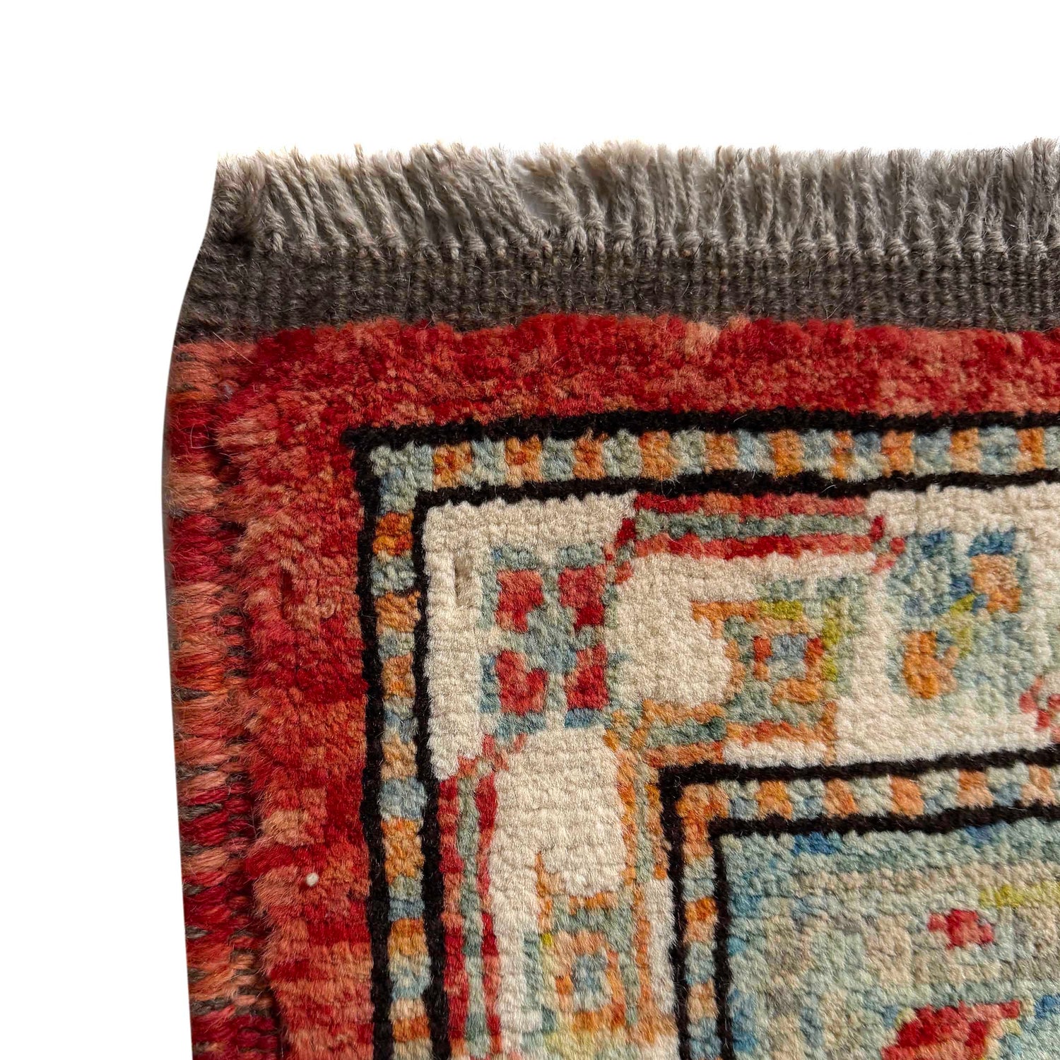 Hand Knotted Persian Heriz Area Rug 6' 9" x 9' 7" ft / 207 x 293 cm - No. G37287