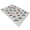 Hand Knotted Embroidery Kelim 3' 3" x 5' 9" ft / 99 x 174 cm - No. G37358
