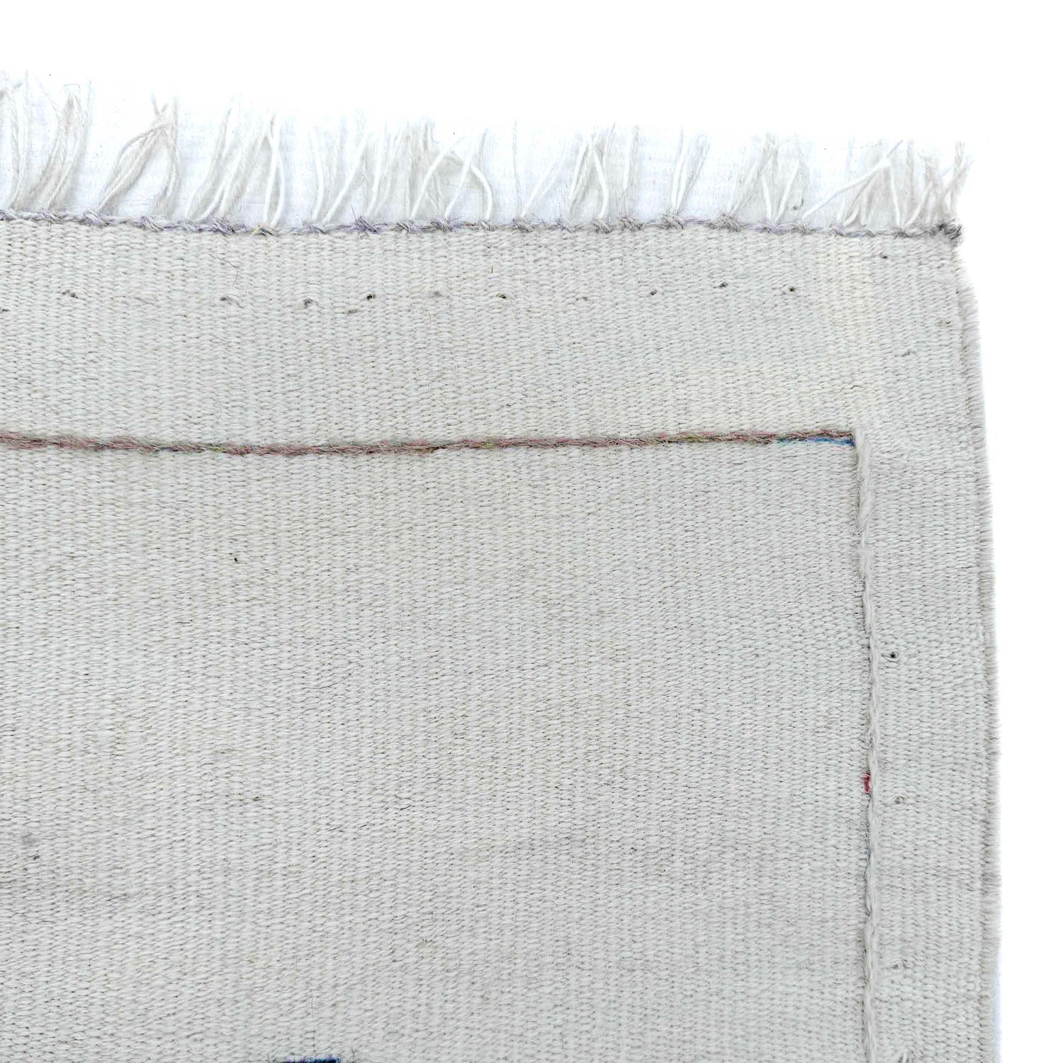 Hand Knotted Embroidery Kelim 3' 3" x 5' 9" ft / 99 x 174 cm - No. G37358