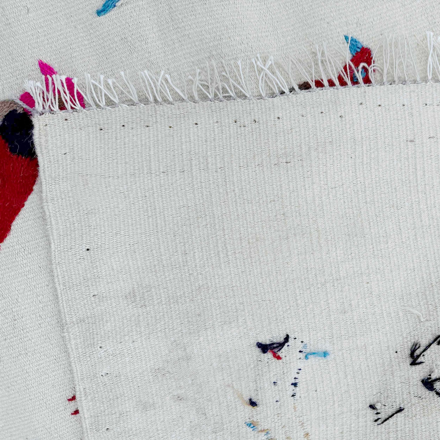 Hand Knotted Embroidery Kelim 3' 3" x 5' 9" ft / 99 x 174 cm - No. G37358