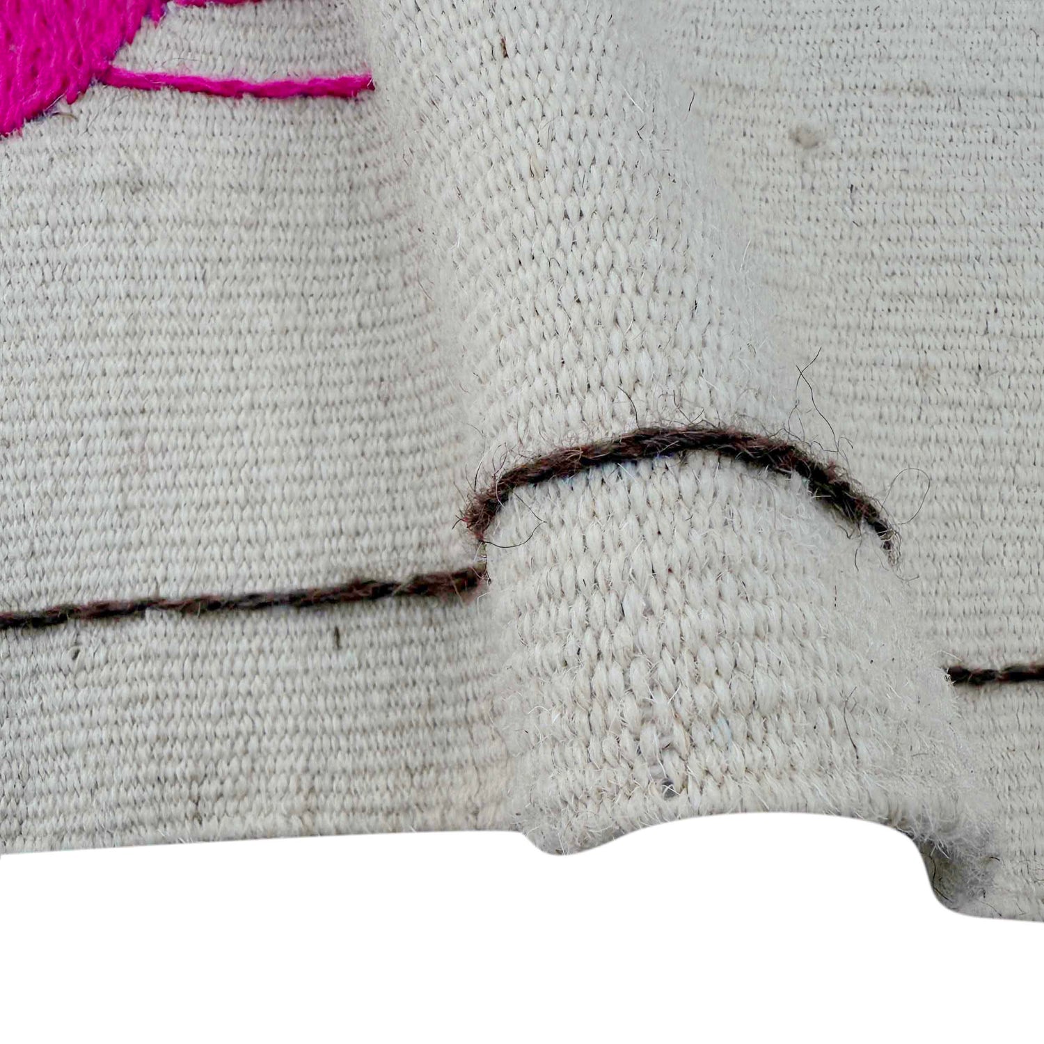 Hand Knotted Embroidery Kelim 3' 3" x 5' 9" ft / 99 x 174 cm - No. G37358