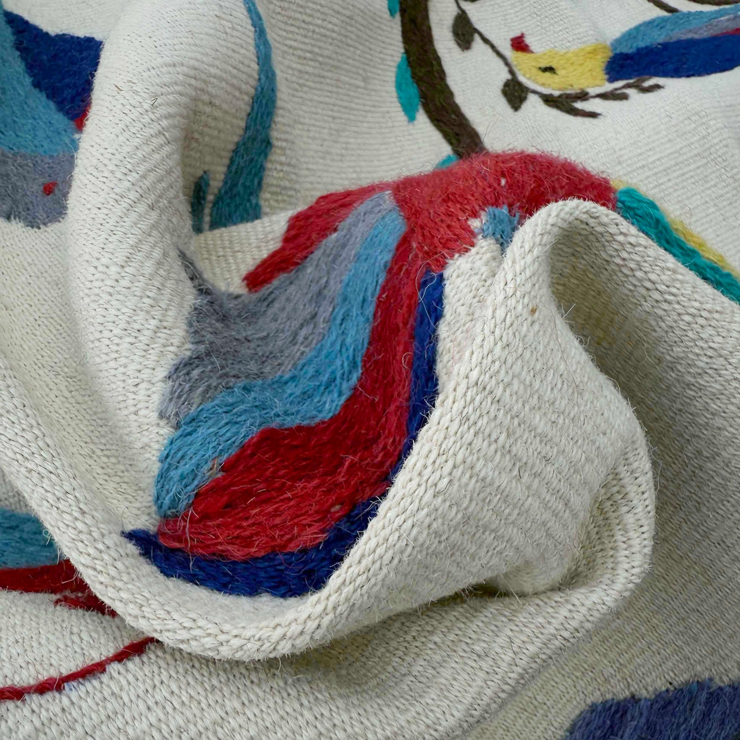 Pakistani Embroidery Kilim 3' 9" x 6' 4" ft / 115 x 192 cm - No. G37360